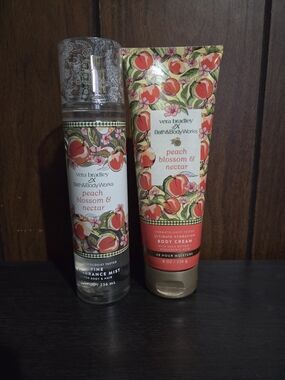 Peach Blossom & Nectar Fragrance Mist & Body Cream Set